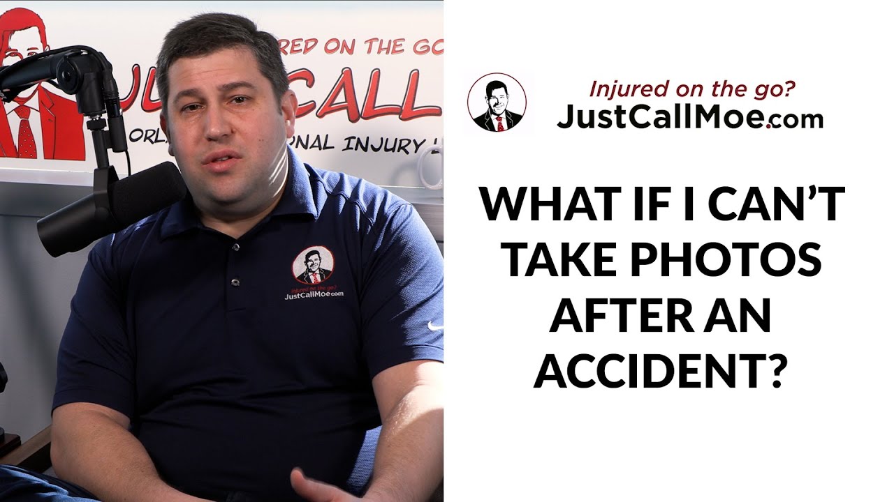 JUST ASK MOE: What if I can't take photos after an accident?