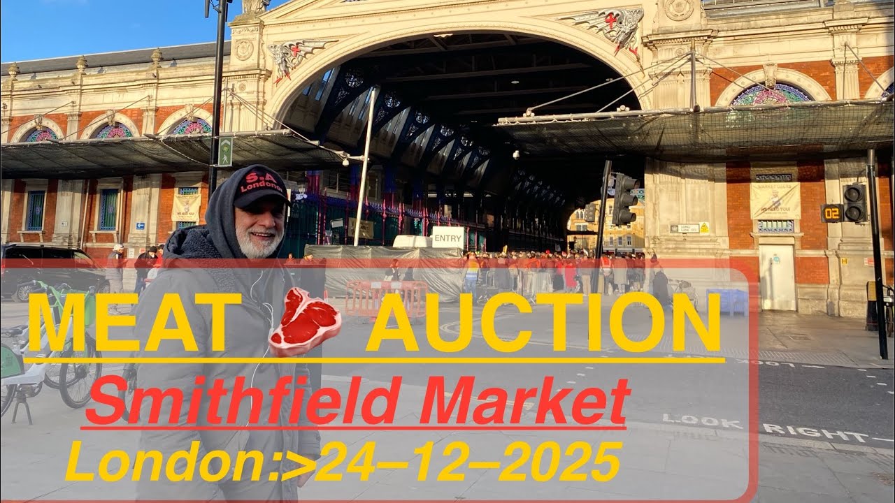 Meat Auction in Smithfield Market of London on Wednesday,24-12-2025.