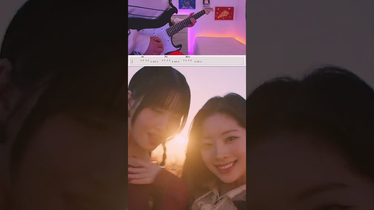 TWICE - I Got You 🩵 GUITAR TABS #twice #igotyou #withyouth #momo #jihyo #kpop #shorts #guitar