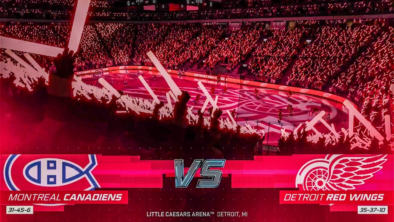 Montreal Canadiens vs Detroit Red Wings 4/15/2024 NHL 24 Gameplay