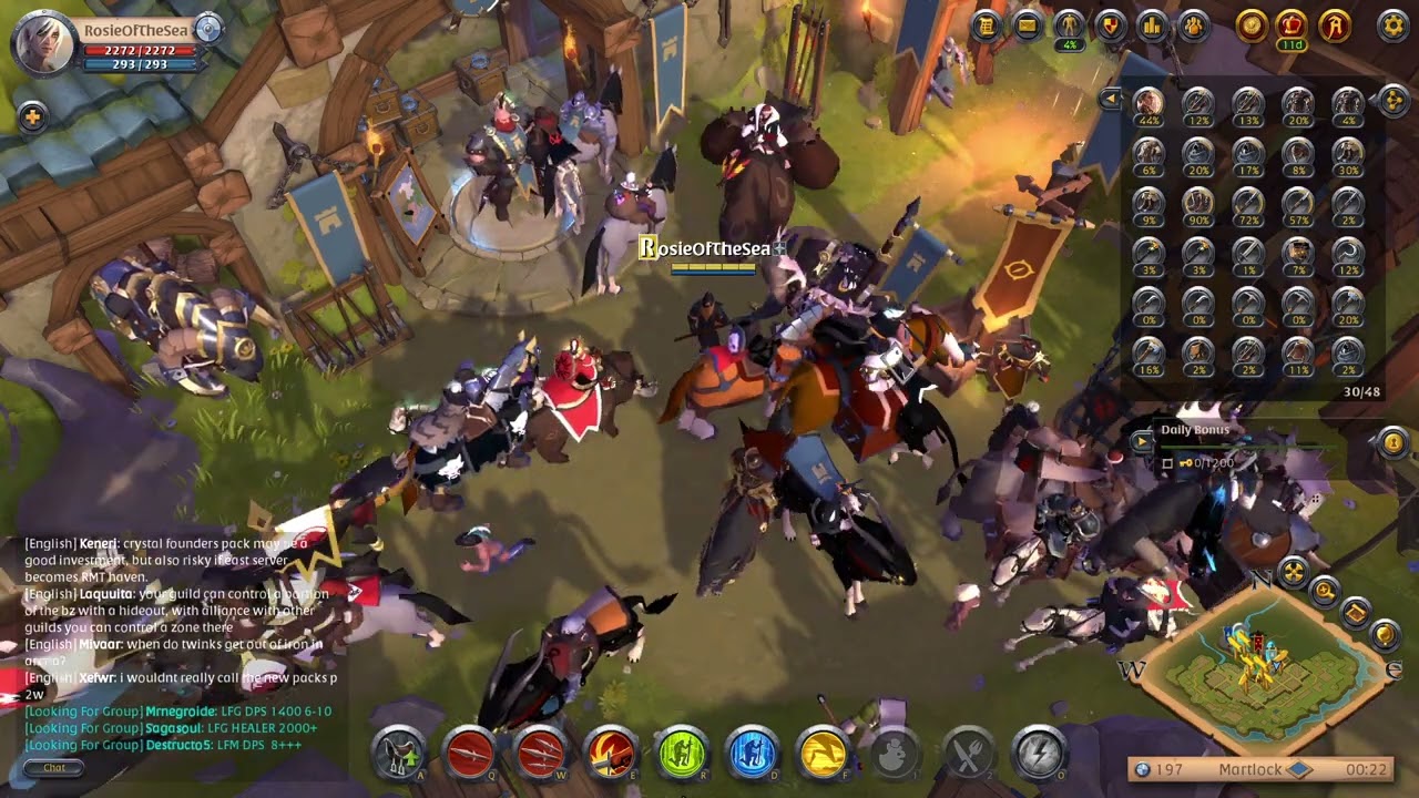 Albion Online ASMR Martlock Royal City Ambience (No Commentary)