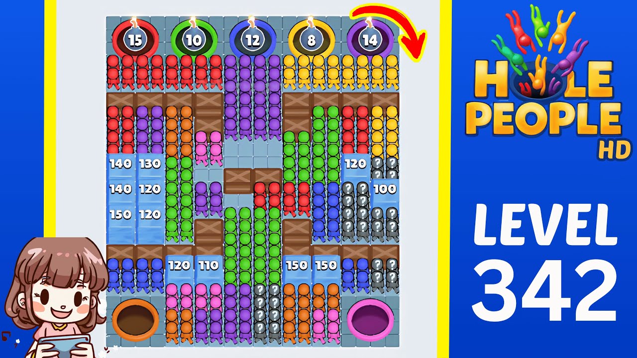 Hole People Level 342 Solution Walkthrough