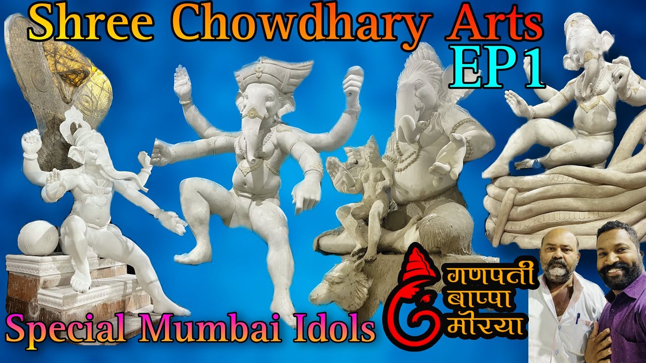 Shree #Chowdhary Arts Ep1 | Big Mumbai Ganpati Making in Hyderabad | Special & Antique Ganesh Idols