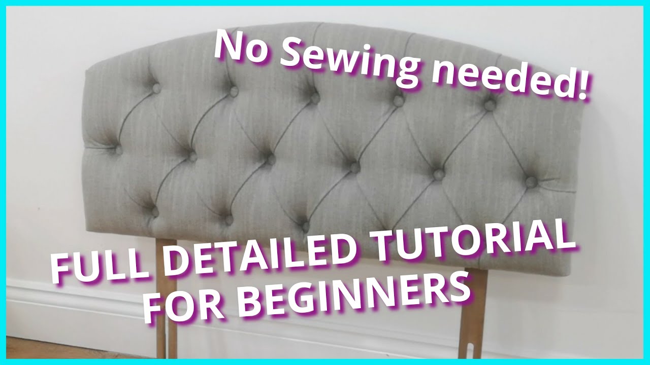DIY | HOW TO UPHOLSTER A TUFTED HEADBOARD | DETAILED UPHOLSTERY TUTORIAL | FaceLiftInteriors