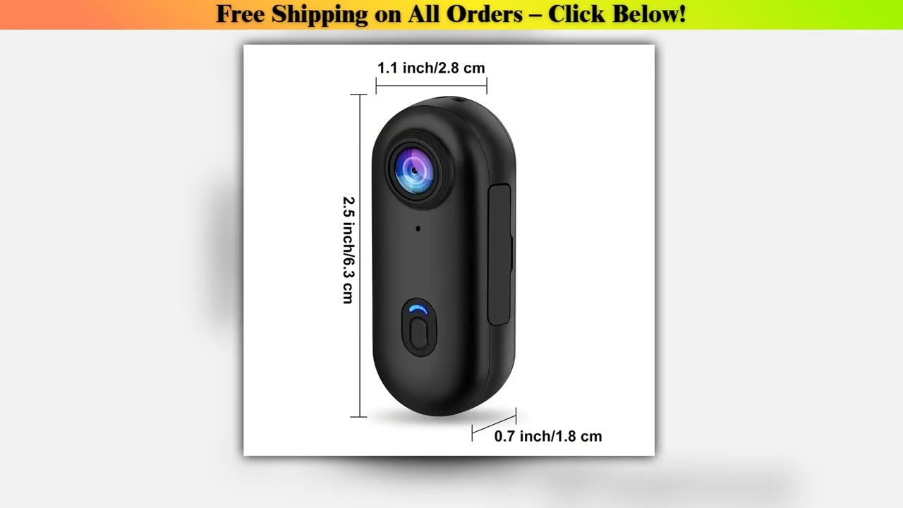 4K Thumb Action Camera, HD Sports Camera, Digital Image Stabilization, Automatic