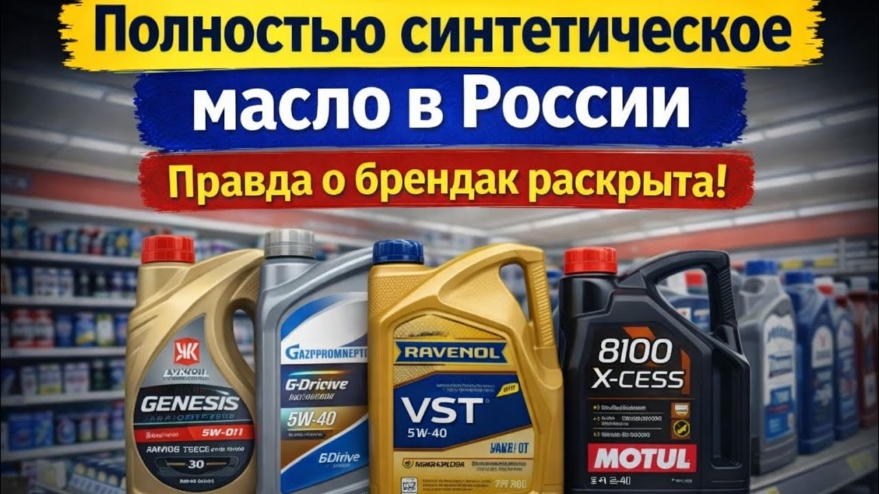Полностью Синтетическое Масло в России: Правда, которую скрывают производители!