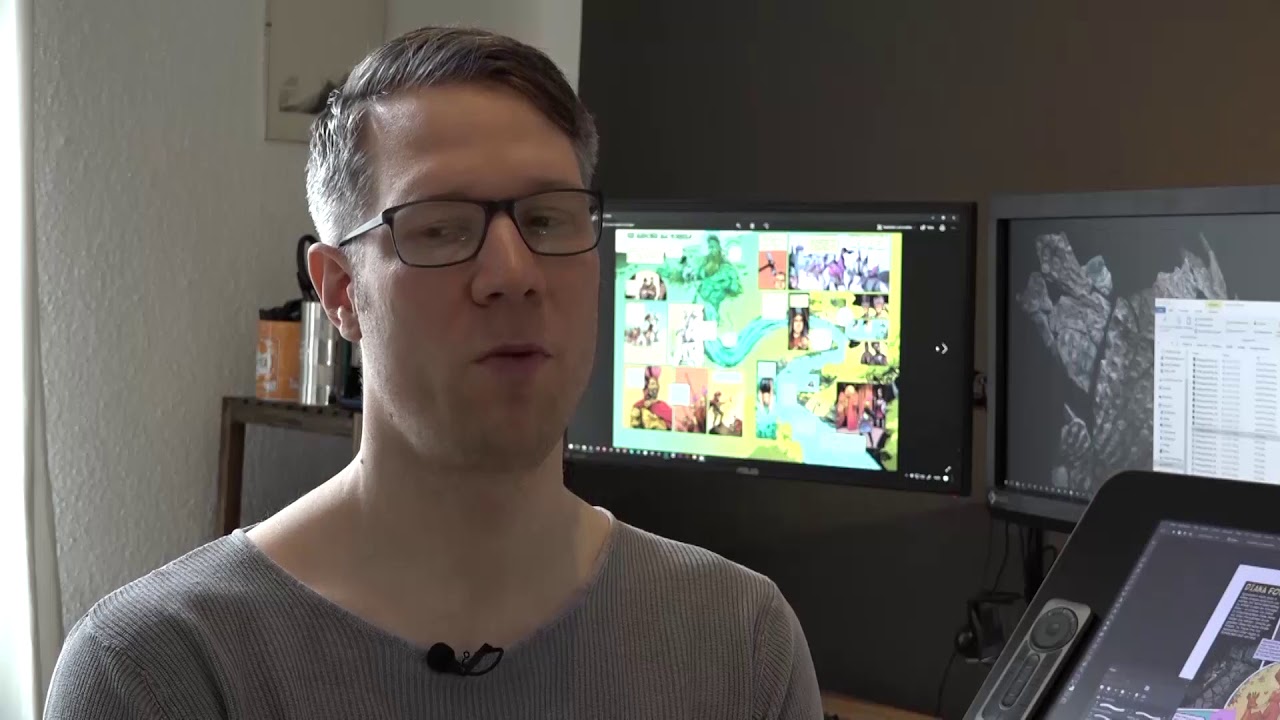 Wenn das Hobby der Beruf ist - Illustrator Jan Bintakies bei der Arbeit