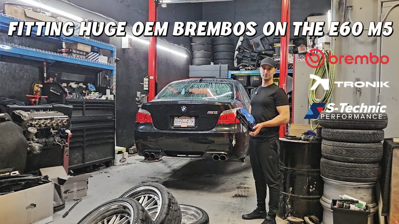 Установка тормозов от BMW F10 M5 на мой BMW E60 M5... Почти готово.