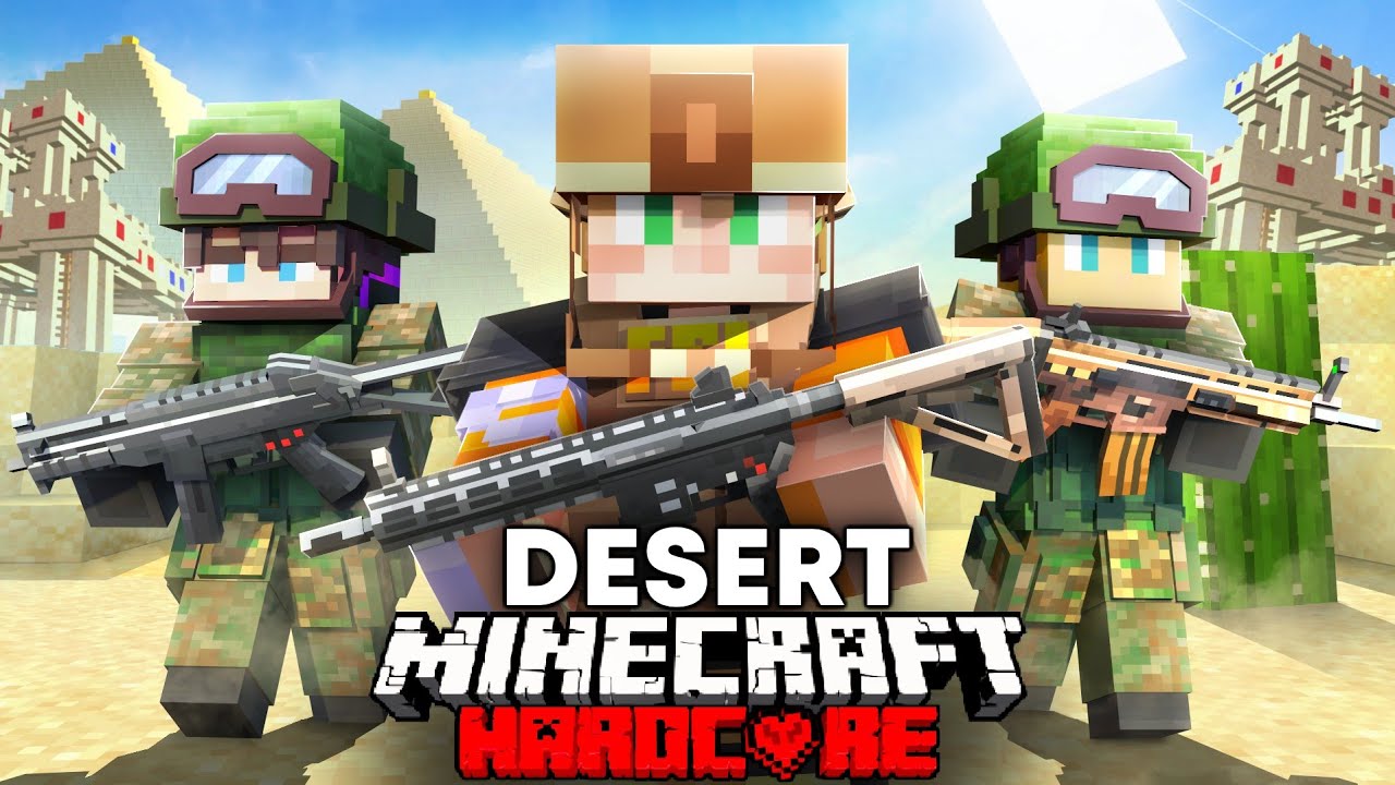 100 Players Simulate DESERT WARFARE in Minecraft