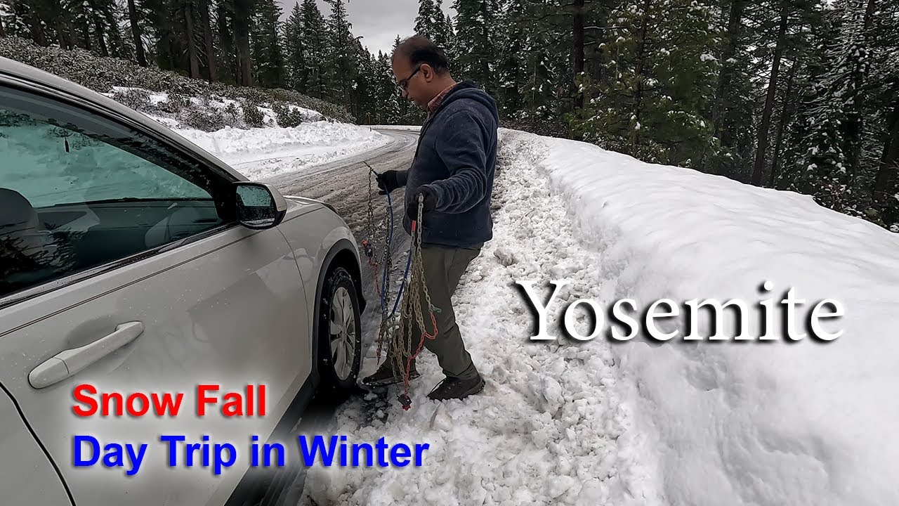 Yosemite in Snow | Winter Road Trip to Yosemite Park | Bridalveil Fall, Yosemite Fall, Tunnel View