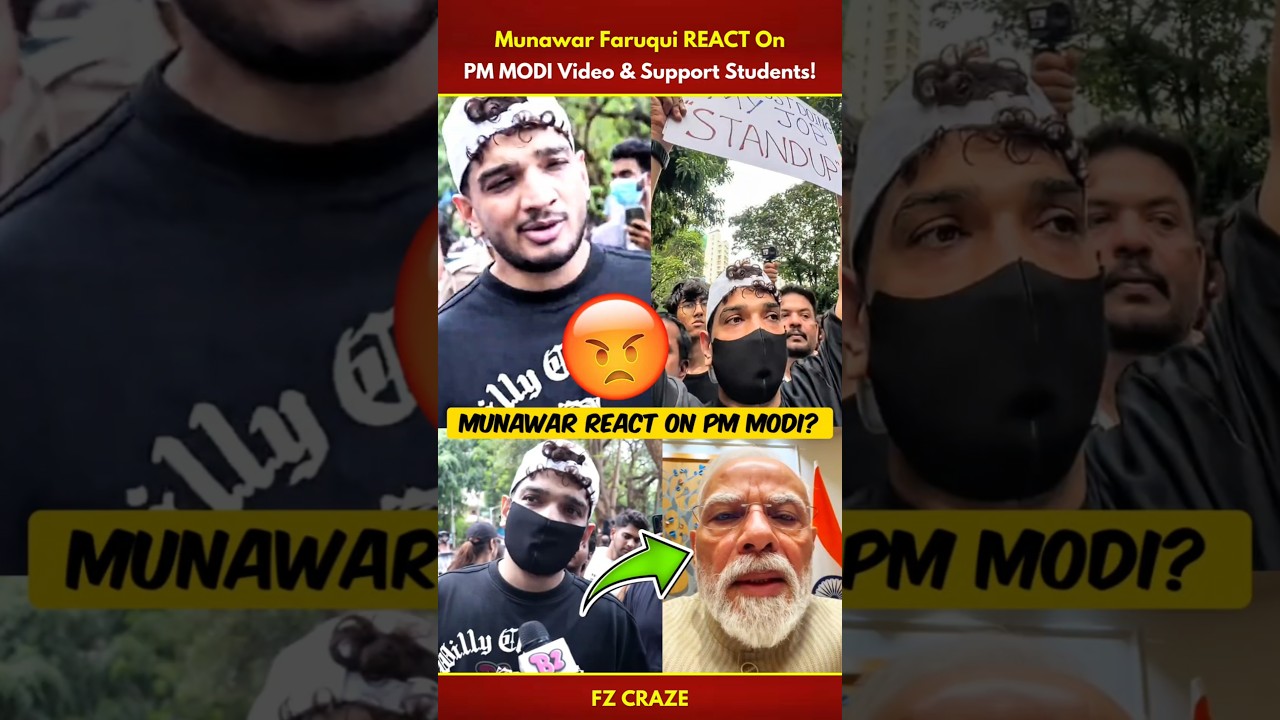 Munawar Faruqui REACTS TO PM Modi's Statement🤯 | Munawar On Students #trending #biggboss #shorts