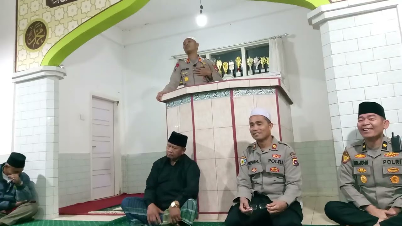 GERAKAN SUBUH BERJAMAAH POLRES TANAH DATAR DI MASJID NURUL HIDAYAH TERATAI GURUN SUNGAI TARAB
