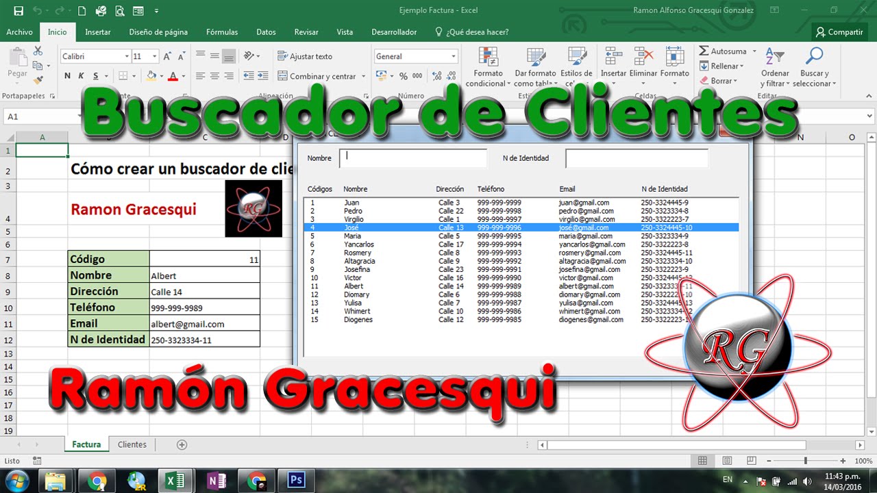 Cómo hacer un Buscador de Clientes con UserForm en Excel super practico