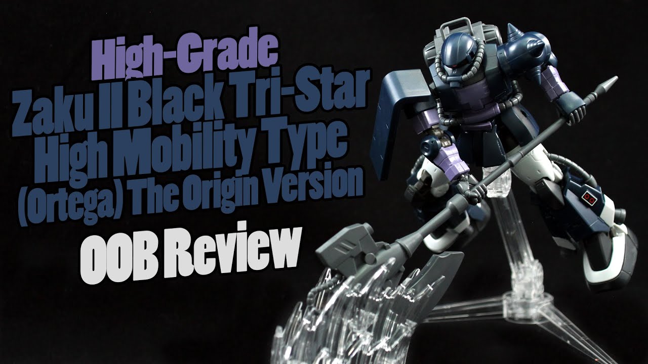344 - HG Zaku II Black Tri-Star High Mobility Type [Ortega] The Origin Version (OOB Review)