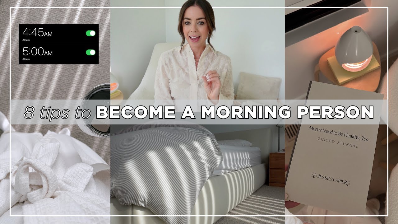 HOW TO BECOME A MORNING PERSON | 8 Tips ☀️⚡️