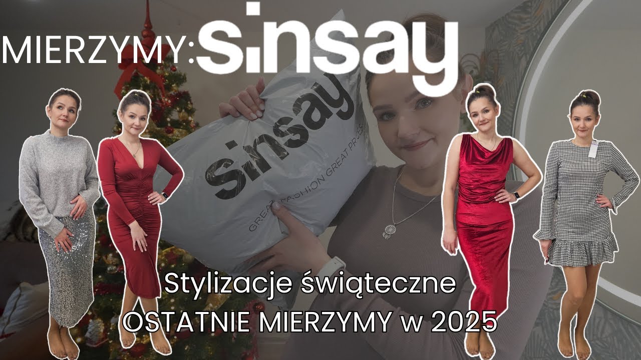 MIERZYMY: Sukienki nie tylko na święta ✨ Sinsay haul + wygodne spodnie