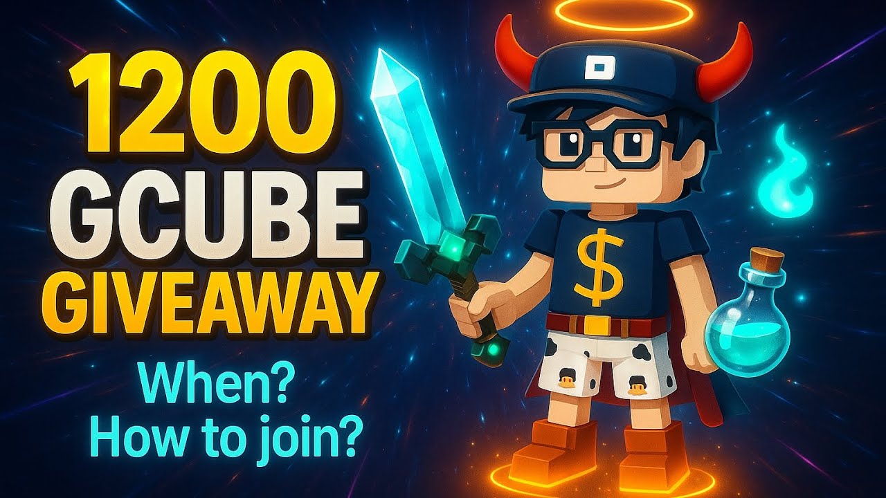 1200 GCUBES GIVEAWAY🎁✨