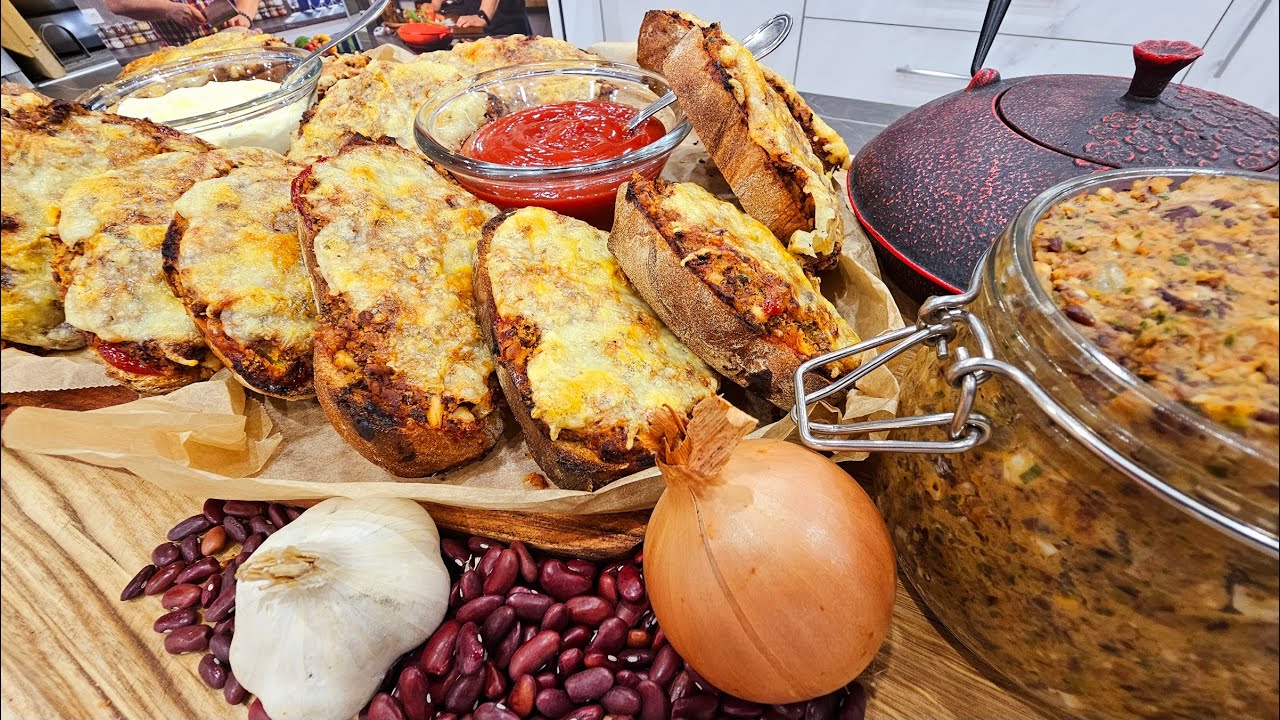 Hagymás babos melegszendvics krém. Specifikus ( egyedi készítés ) élmény  tartalom 👍@Szoky konyhája