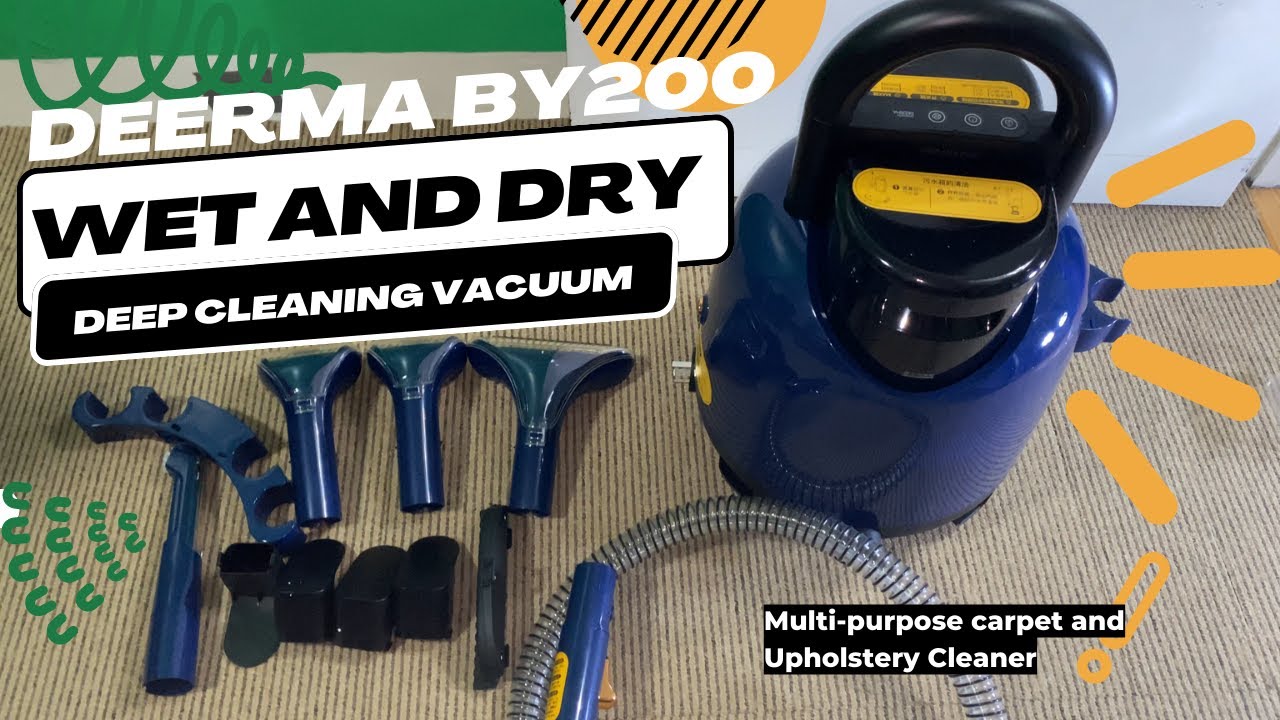 Deerma BY200 Multi-purpose Carpet and Upholstery Cleaner | Wet and dry Vacuum for sofa or Carpet