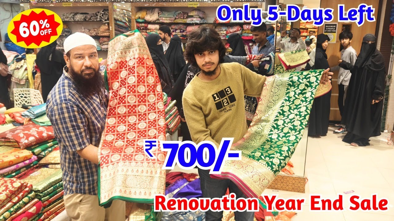 Renovation End of the Year Sale🔥Only 5 Days Left Flat 60% OFF | Public Demand Banaras sarees Restock