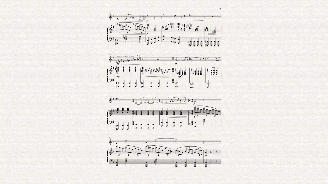 Wednesday Main Titles - Violin & Piano (arr. Antti Hakkarainen)
