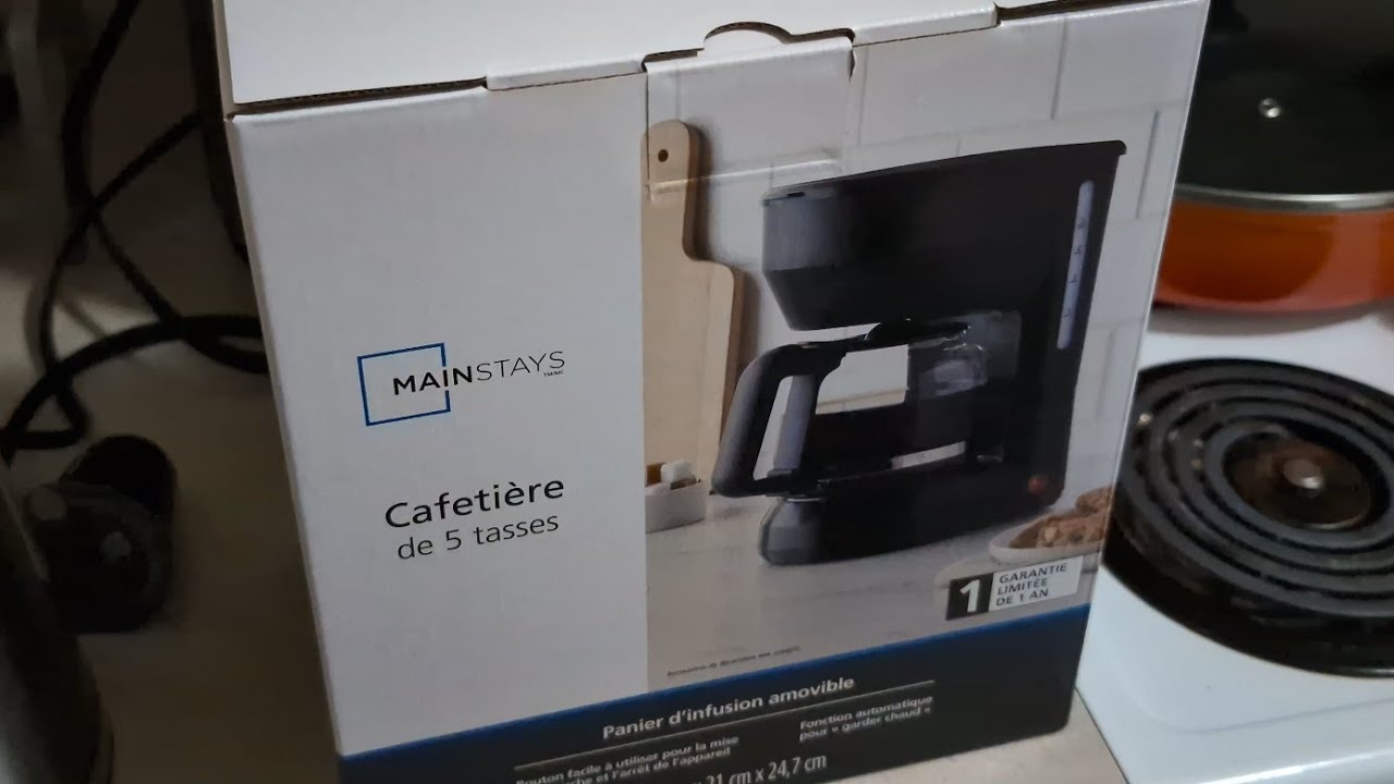 MAINSTAYS 5 Cups Coffee Maker Unboxing ☕