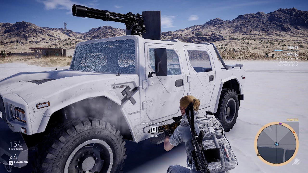 Ghost Recon Wildlands Kill Unidad Using SR25 Jungle