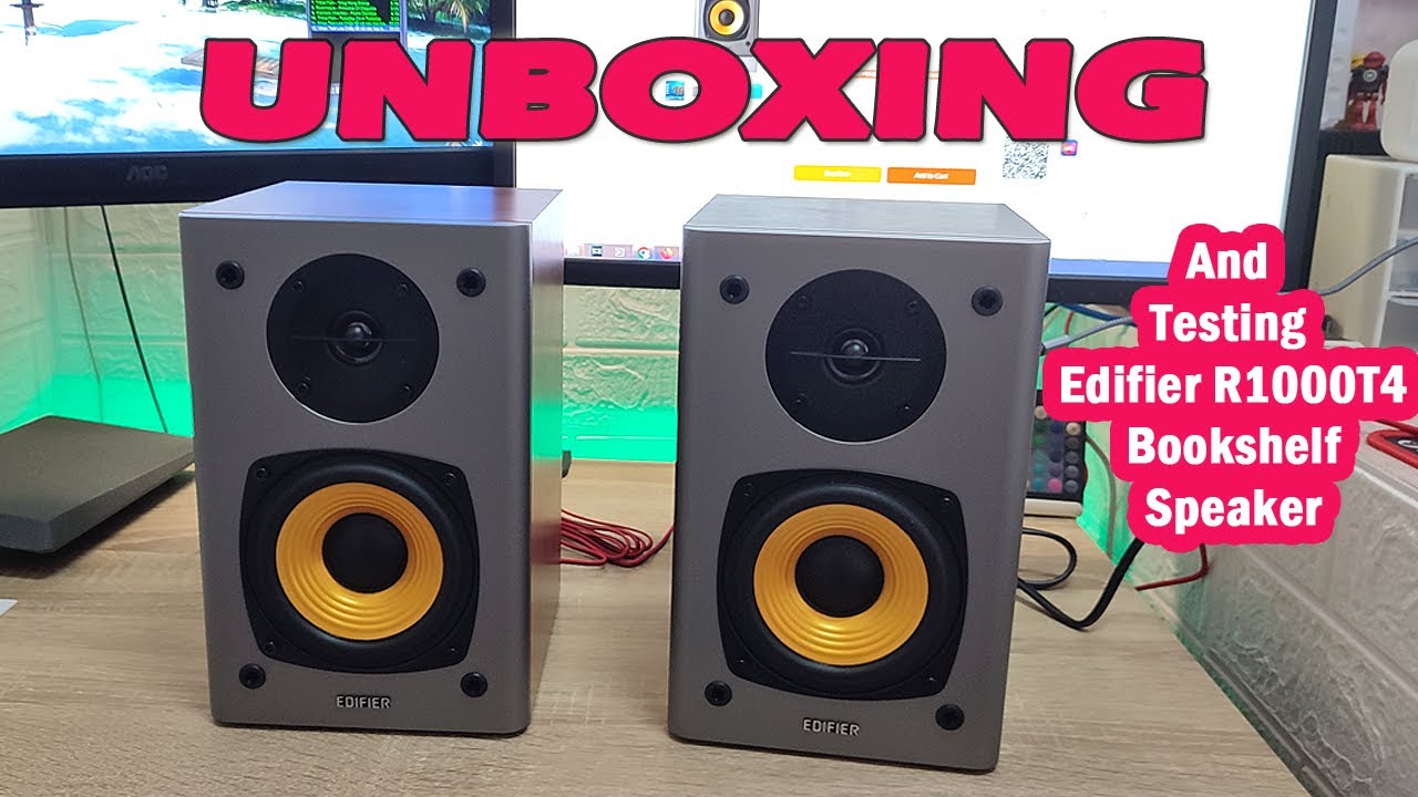 Edifier R1000T4 Wood Multimedia Speaker UNBOXING and Sound Test