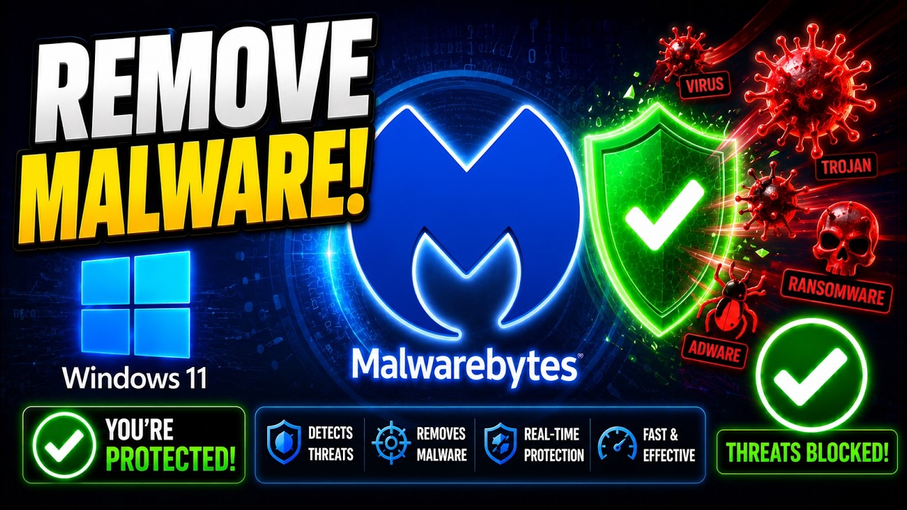 Защитите свой ПК от вредоносного ПО! Установка Malwarebytes на Windows 11 (2026)