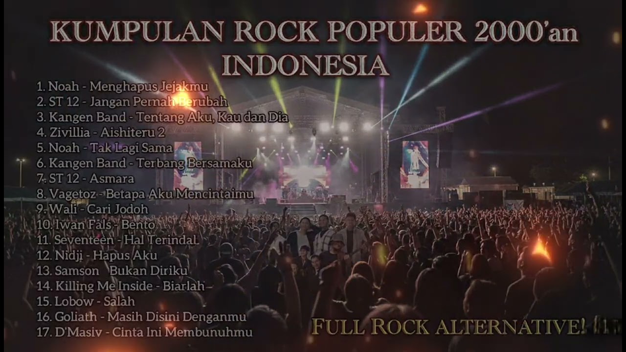 KUMPULAN LAGU ROCK POPULER 2000’an INDONESIA | KUMPULAN LAGU POPULER 2000’an | LAGU POPULER 2000’an