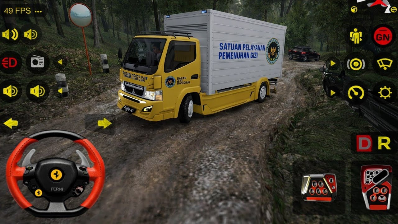 TRUK CANTER BOX MBG TERSESAT DI HUTAN😱 APAKAH BISA KELUAR?