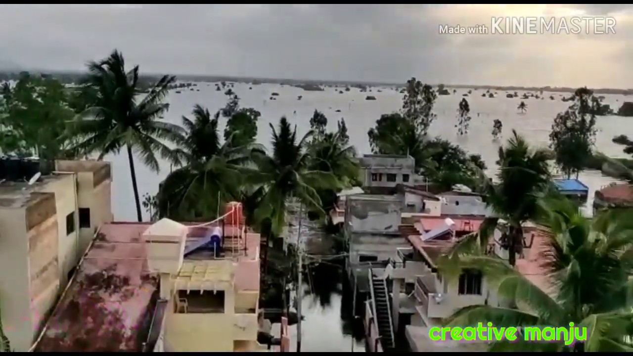 The most mega krishna river floods in ankali aug 2019