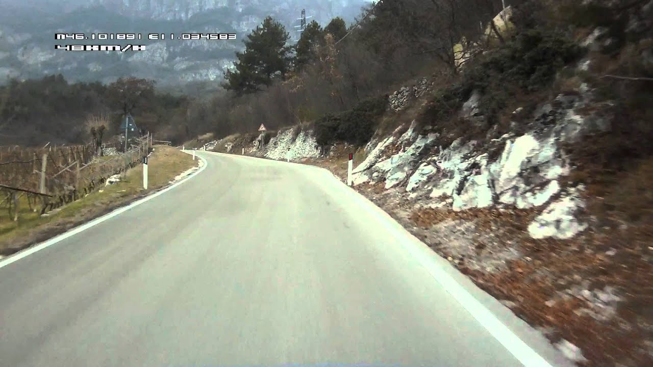 Strada da Terlago a Monte Terlago VIDEO GEOREFENZIATO HD