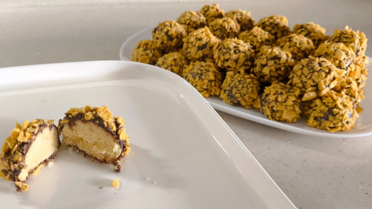 🍫ÇİKOLATALI MISIR GEVREKLİ UZUN SÜRE BAYATLAMAYAN DAVET SOFRALARINA ÇOK YAKIŞACAK EFSANE KURABİYE🍪