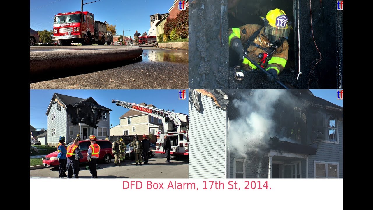 Detroit Fire Department Box Alarm, Fire Occupied Dwelling, 17th St, 10/26/2014.