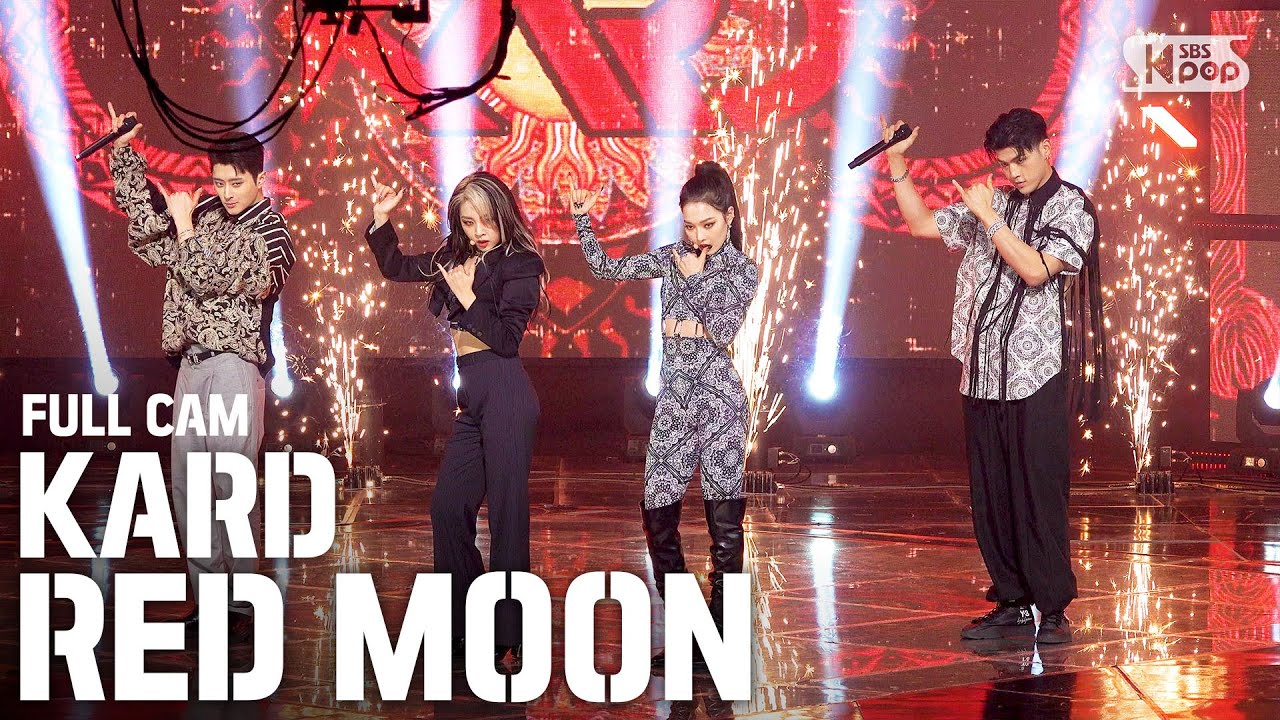 [안방1열 직캠4K] 카드 'RED MOON' 풀캠 (KARD Full Cam)│@SBS Inkigayo_2020.3.1
