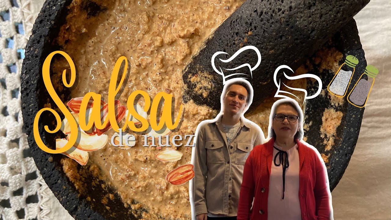 SALSA DE NUEZ | Receta de chile de nuez con chile mora