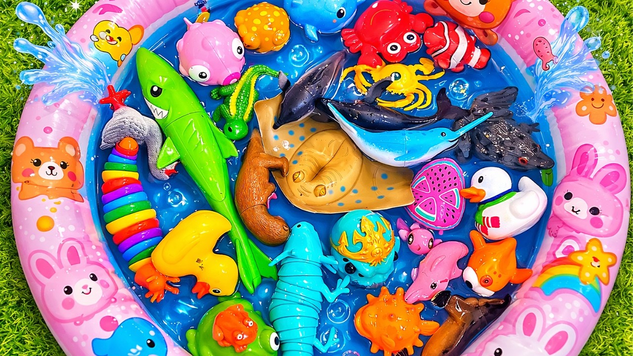 Sea Animals Learning for Kids | Fun Toy Ocean Creatures Educational Video for Preschoolers