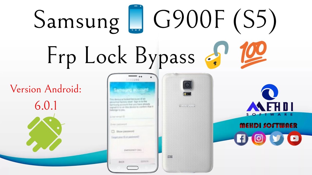 Samsung📱G900F (S5) Frp Lock Bypass🔓Android: 6.0.1💯طريقة تخطي حساب جوجل بعد الفورمات