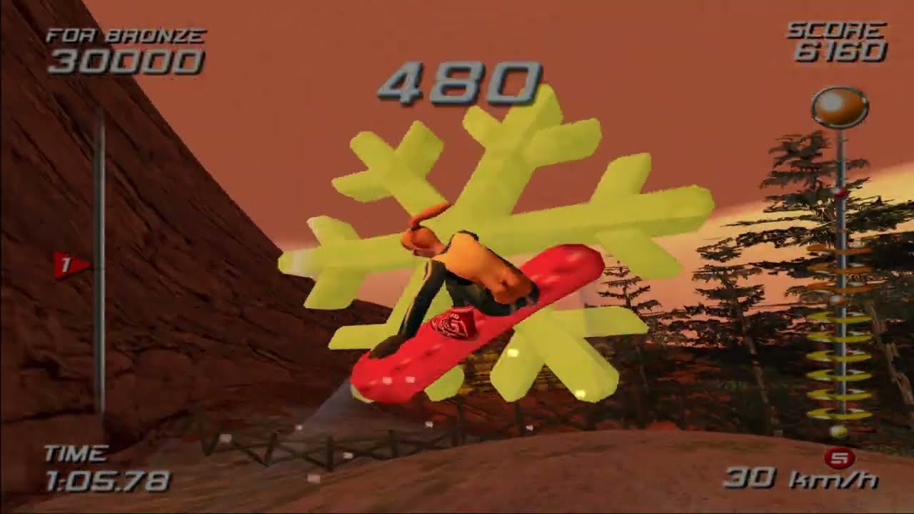 Elise - SSX 2000 - All Gold Showoff Courses (HD)
