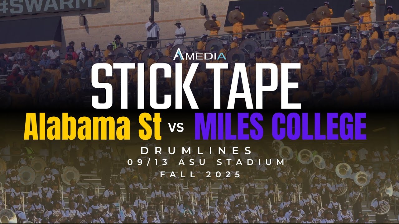 Stick Tape ASU "TTB"  vs Miles College"24K" | Fall 2025 | 4K 2160p 🔥🎥🎬‼️