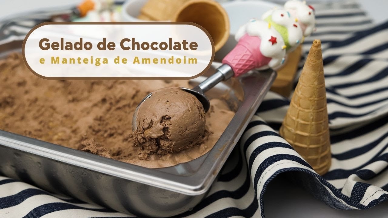 Gelado de Chocolate e Manteiga de Amendoim