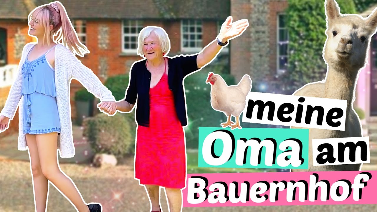 Oma zum ERSTEN MAL auf meinem Bauernhof 🌹 Reaktion & Tour | ViktoriaSarina