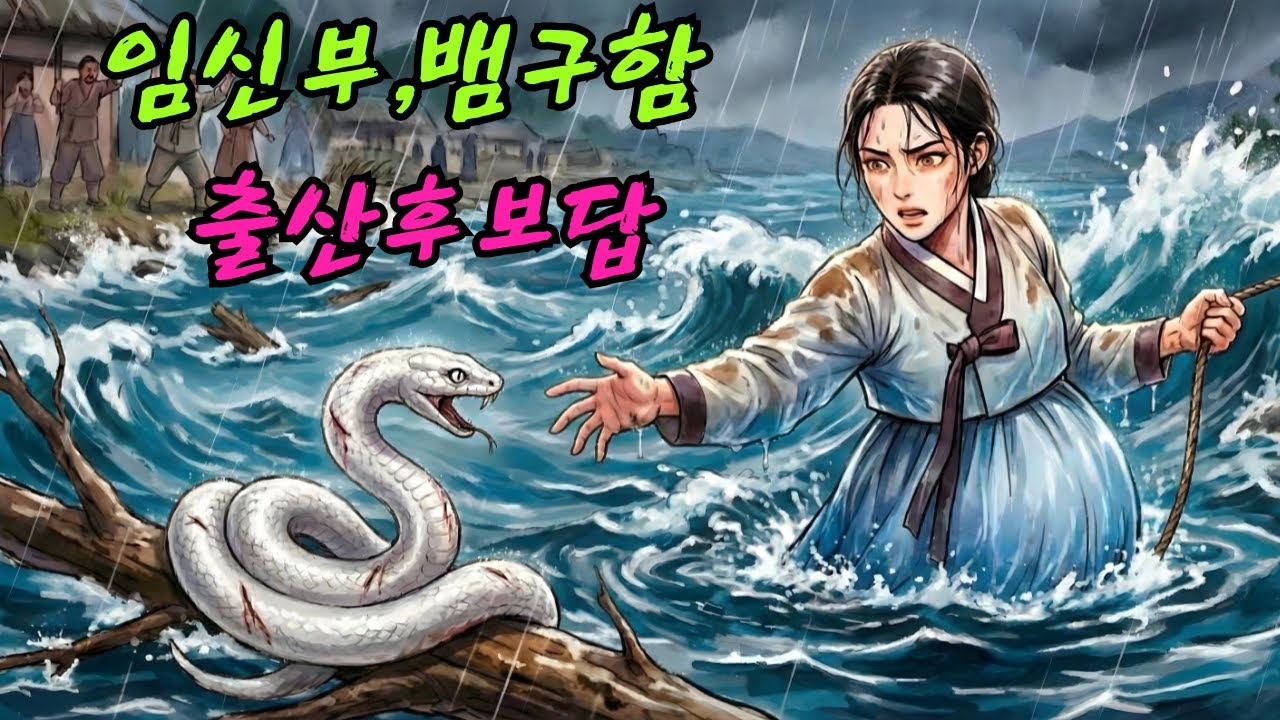 임신부가 다친 뱀을 돌보다 출산 후 감사의 인사를 받았다|민담 |전설 |설화 |옛날이야기 |오디오북