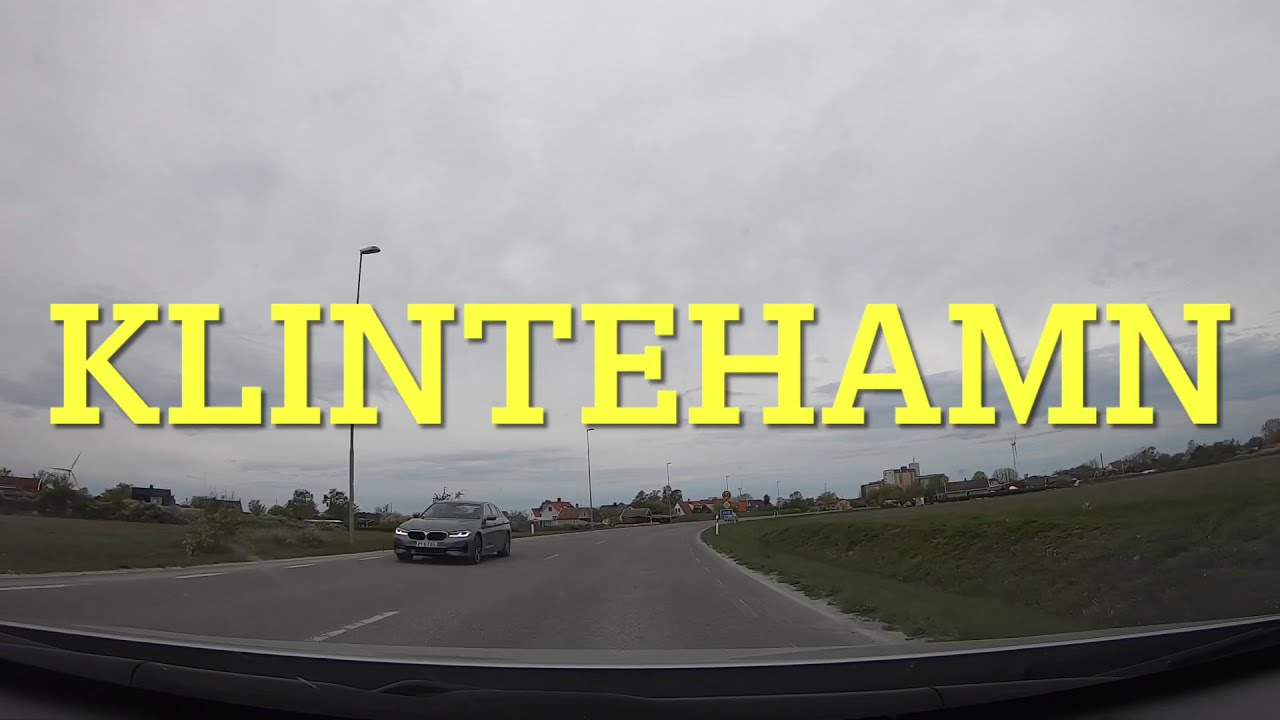 Klintehamn, Gotland. Sweden. Dashcam driving.