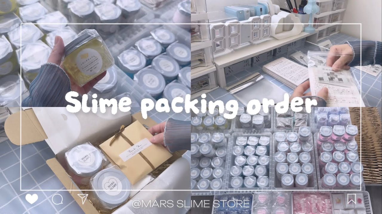 ‪꒰  梱包ASMR  ꒱‬ May Slime Packing Orders °ʚ🎀ɞ°.