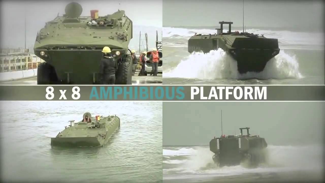 ‪BAE Systems   SuperAV 8X8 Marine Personnel Carrier MPC Testing