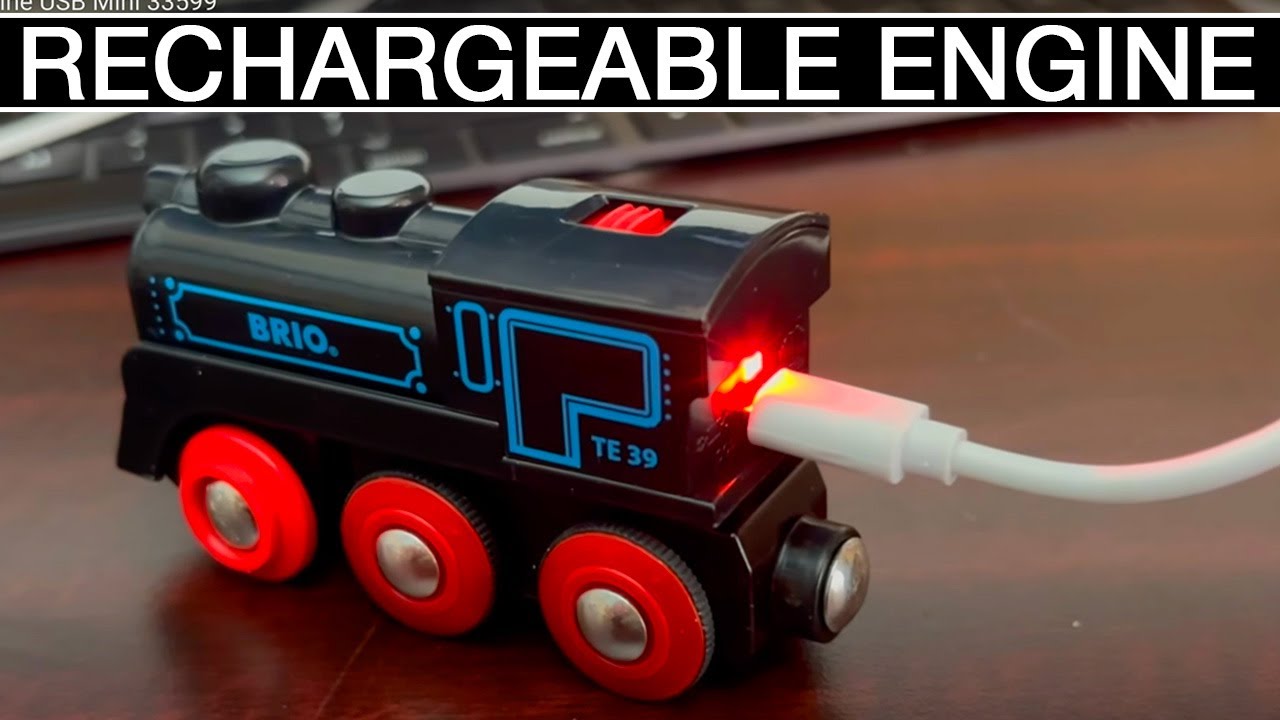 🔴 BRIO RECHARGEABLE ENGINE WITH MINI USB CABLE | BRIO 33599 | BRIO WOODEN TRAIN REVIEW 2024