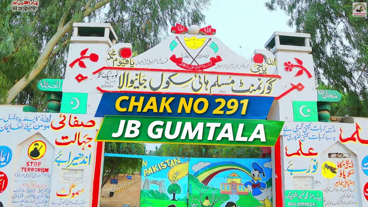 Chak No 291 JB Gumtala | Araien, Gujjar, Rajpoot te Jattan da Pind | Lehnde Punjab de Desi Pind