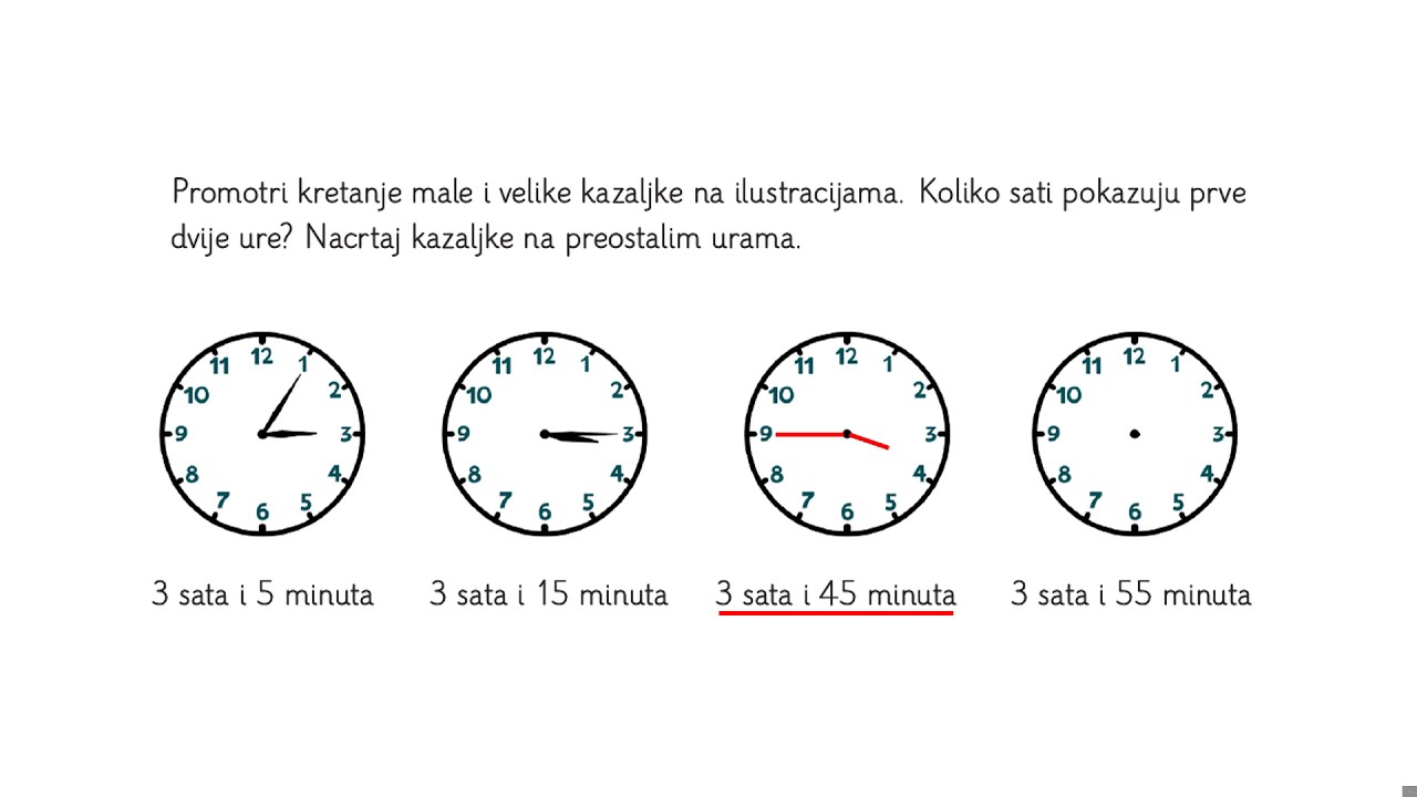 Profil Klett &ndash; VIDEOLEKCIJE: Sati u danu - 2. razred
